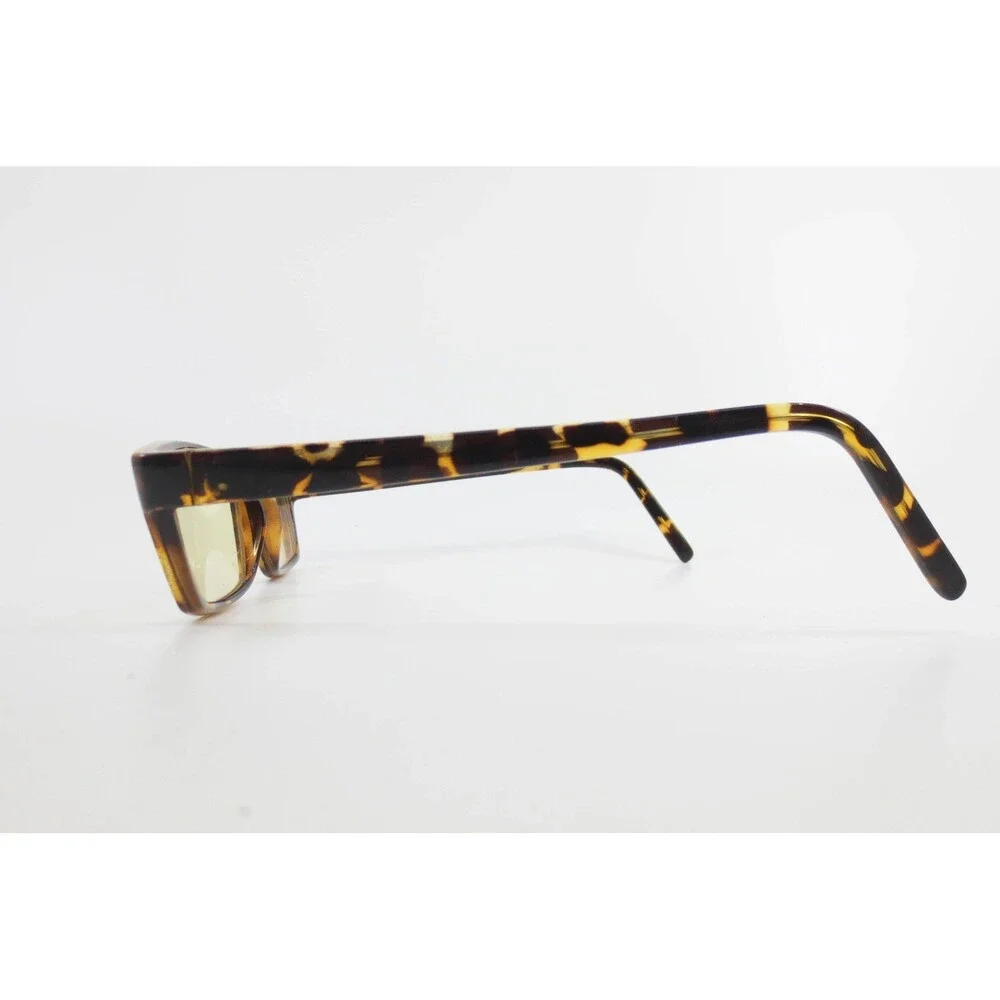Tortoise Shell Rectangular Eyeglass Frames 56-18-140 Brown Amber Mottled